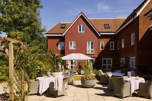Banstead Manor, Surrey, patio seating