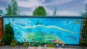 Maes-y-Wennol Care Home - garden wall mural