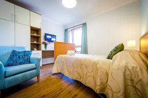 Bedroom of Monkbarns Care home in Arbroath