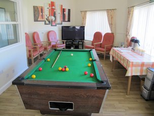 Cwm Celyn Nursing Home - games room with pool table
