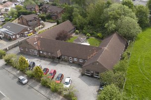 St Luke's Care Home in Pudsey ariel view