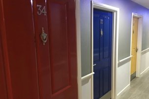 Havencroft Nursing Home, Birmingham, bedroom doors