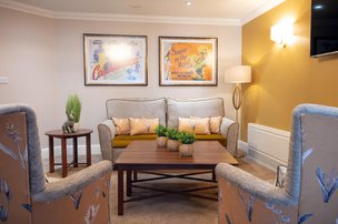 Fleetwood Hall, Lancashire, lounge area 