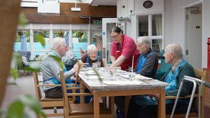 Homefield House Nursing Home - Residents having meal together