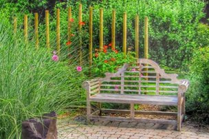Glebe House, Caterham, gardens