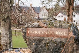 Daviot Care Home, sign of the care home 