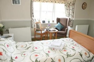 Branston Court Care Home in Burton-on-Trent, bedroom