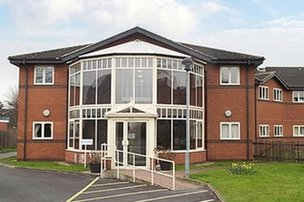 Aspen Court Care Home, front entrance