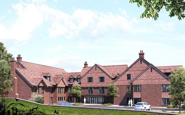 Mill Court Care Home in Guildford, 3d Render