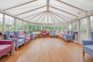 Hilgay Care Home in Burgess Hill conservatory