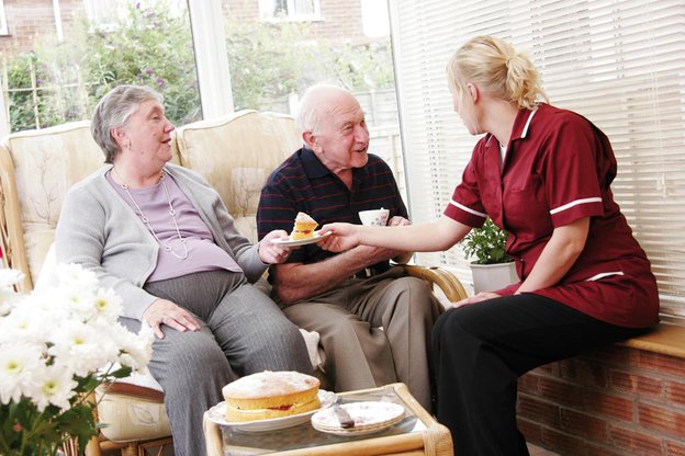 Frontstep Staffing and Support Services, Manchester,carer with the elderly 