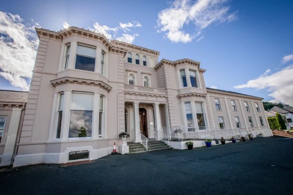 Belleaire House Care Home, front of the care home. 