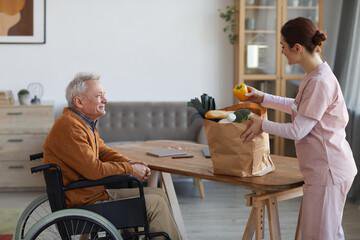 EverCare Personal Service carer helping client with shopping