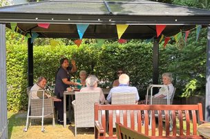 Springkell House, Hindhead, garden party