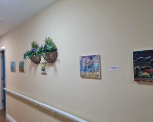 Arden Grange, Bridgnorth, hallway artwork