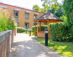 Maitland Park Care Home - garden with covered seating