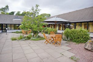 Kinmylies Lodge Care Home. garden area 
