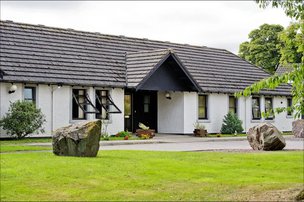 Kinmylies Lodge Care Home, close up of care home. 