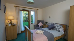 Glebe House - Bedroom Opening on to Garden