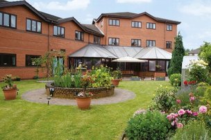 Aspen Court Care Home, back garden