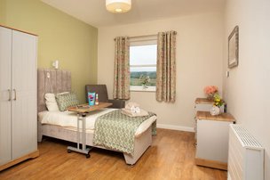 Derwent Care Home in Newcastle bedroom