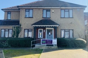 Manor Lodge in Harrow, exterior of care home
