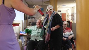 The Belleview ABI Unit - residents taking part in activity in lounge