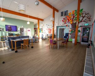 Urmston House Bristol, living area 