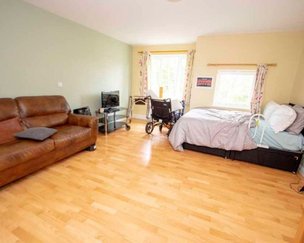 Wood House, Bristol, bedroom with sofa 