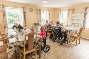 Holly Lodge Care Home in Shildon dining room