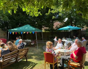 Windsor Court, Bournemouth, garden party