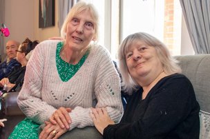 Springbank - resident with family member