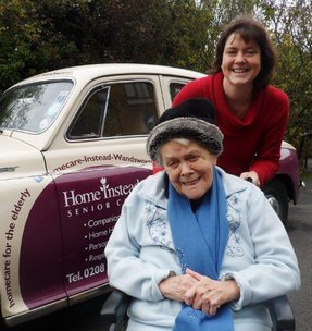 Home Instead Senior Care Wandsworth - lady in wheelchair