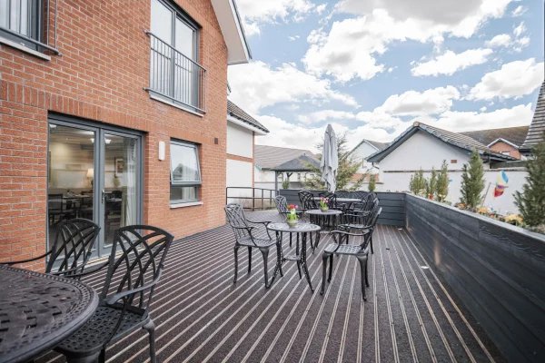 Culduthel Care Home, decking area 