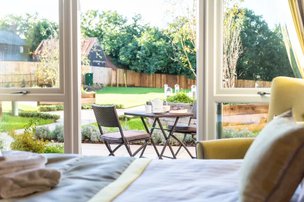 Heathland House, Ferndown, patio access