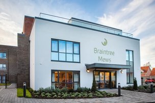Braintree Mews Care Home in Braintree, front entrance