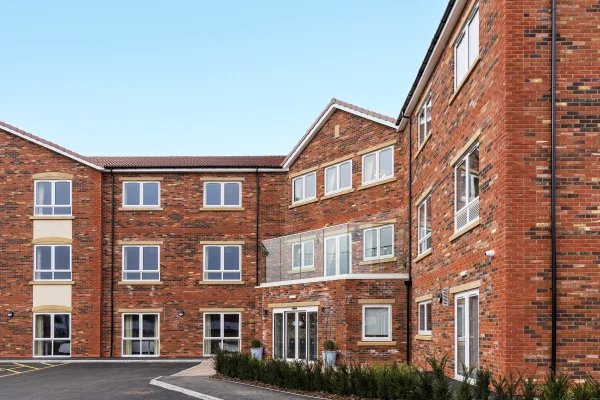 Sleaford Hall Care Home in Lincolnshire, front entrance