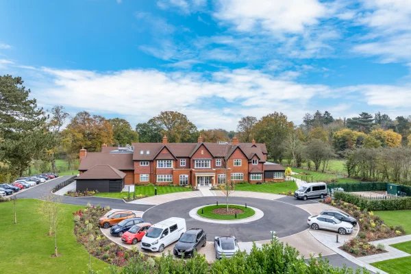 Elm Lodge Care Home in Hartley Wintney front exterior