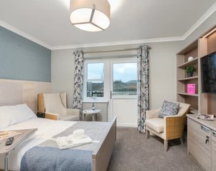 Woodland View Lodge, Exeter, bedroom