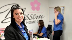 Blossom Home Care Worcester carers in office
