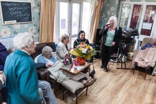 ridgeway court in dudley, party for a resident