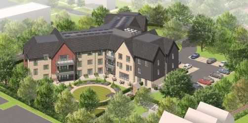 Kings Hill Care Home in Kent - Render