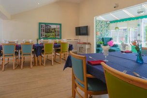 Woodbine Manor Care Home in Bognor Regis dining room