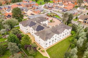 Buckingham Lodge, ariel view of the home