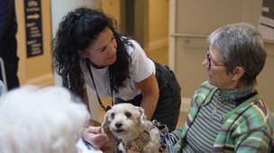 Sycamore Lodge - pet therapy session