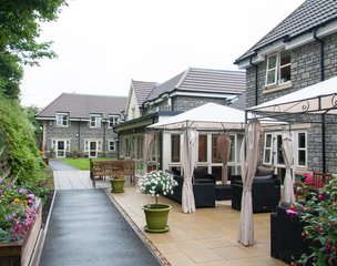 Acer House Residential Care Home Weston Super Mare patios