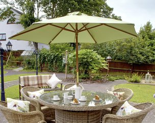 Adelaide Care Home Bexleyheath patio seating