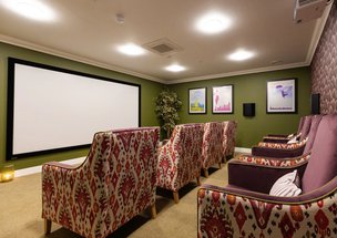 Portsdown View, part of the Connaught Care Collection, cinema room