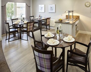 Ashurst Mews Care Home Northampton dining area