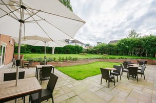 Augustus Court in Leeds, back garden